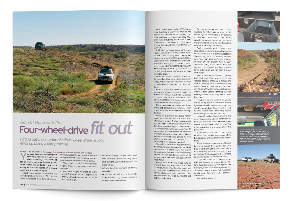 Get Off Road with Phil Four-wheel-drive fit out